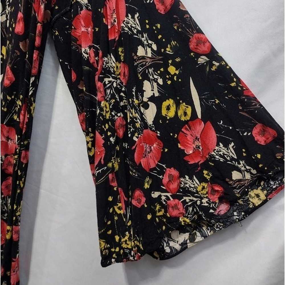 Umgee Floral Swing Dress Women's 2XL Black Red Bo… - image 3