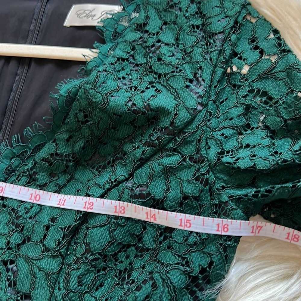 Eliza J Bell Sleeve Lace Cocktail Dress size 2 gr… - image 7