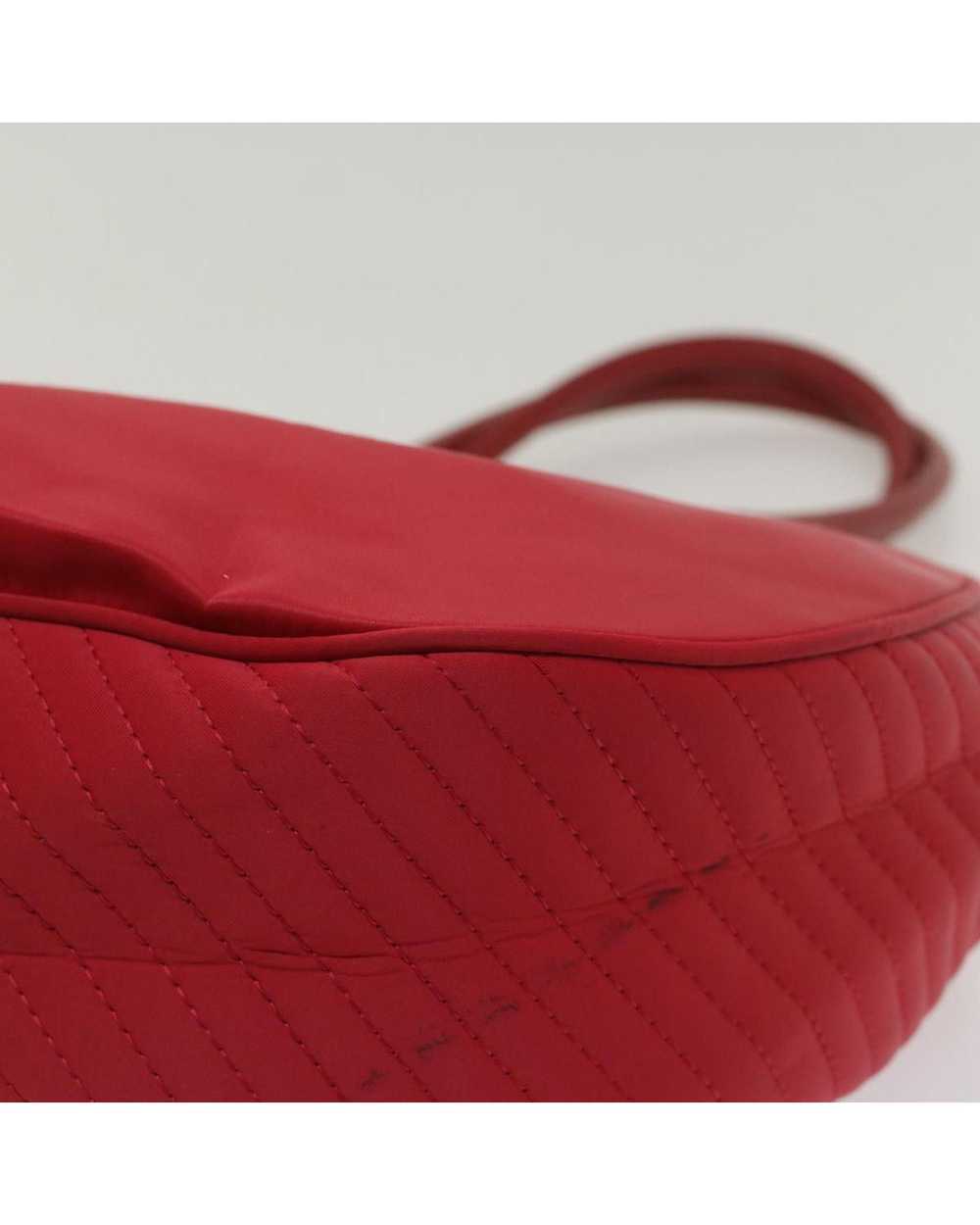 Yves Saint Laurent Red Leather Shoulder Bag with … - image 10