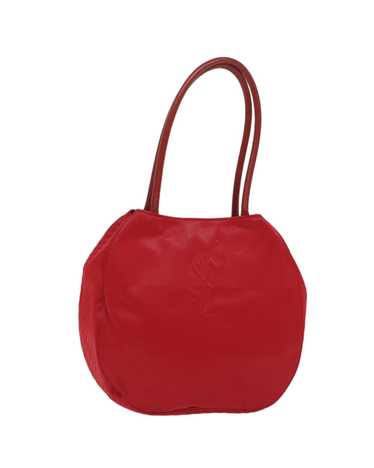Yves Saint Laurent Red Leather Shoulder Bag with … - image 1