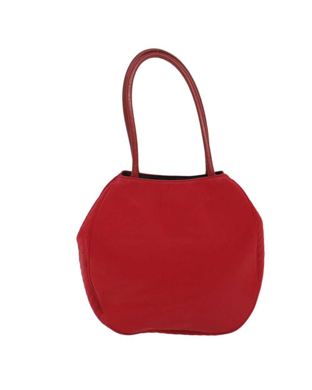 Yves Saint Laurent Red Leather Shoulder Bag with … - image 3