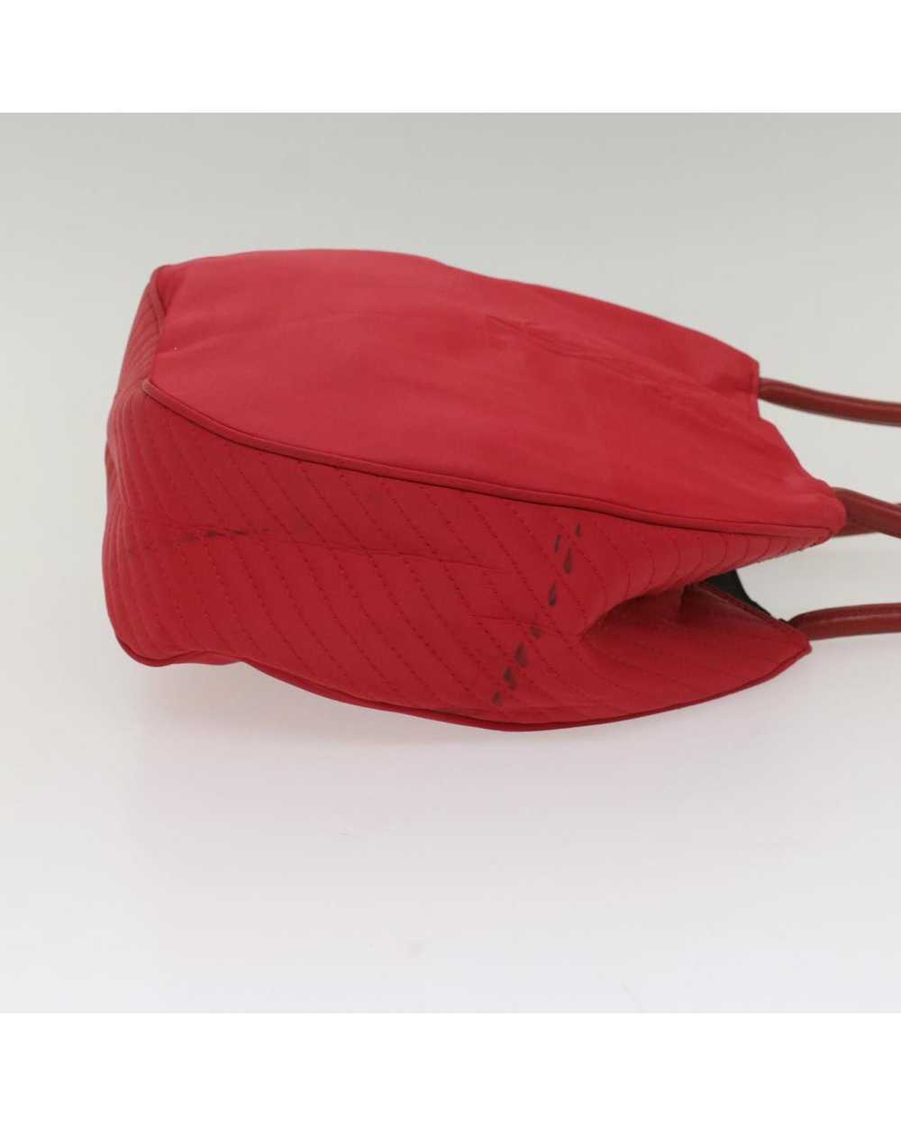 Yves Saint Laurent Red Leather Shoulder Bag with … - image 4