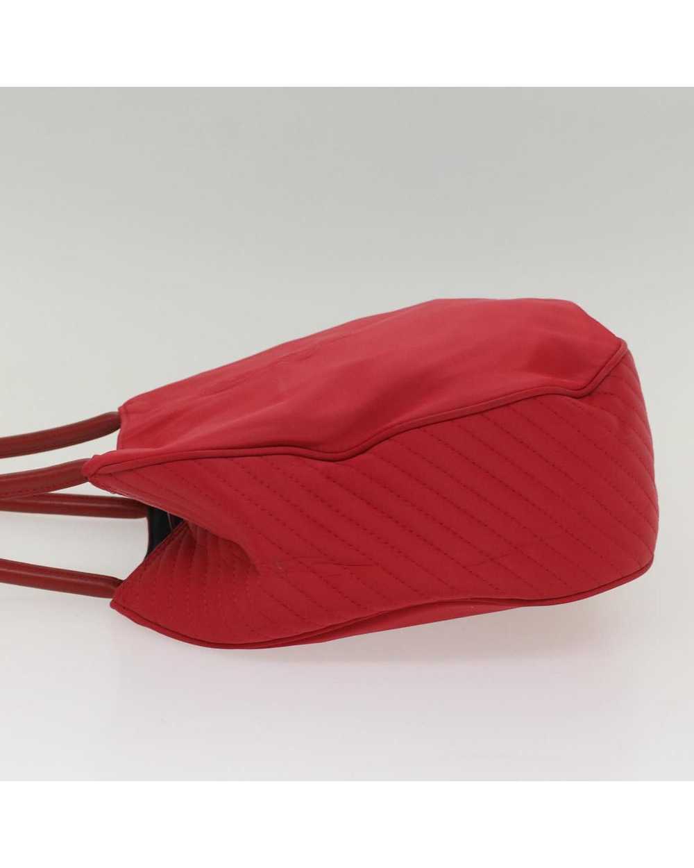 Yves Saint Laurent Red Leather Shoulder Bag with … - image 5