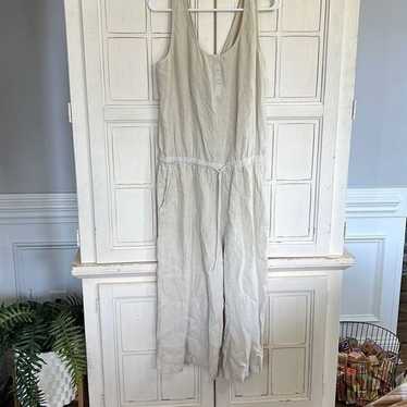 Cloth & Stone size large off white linen jumpsuit - image 1