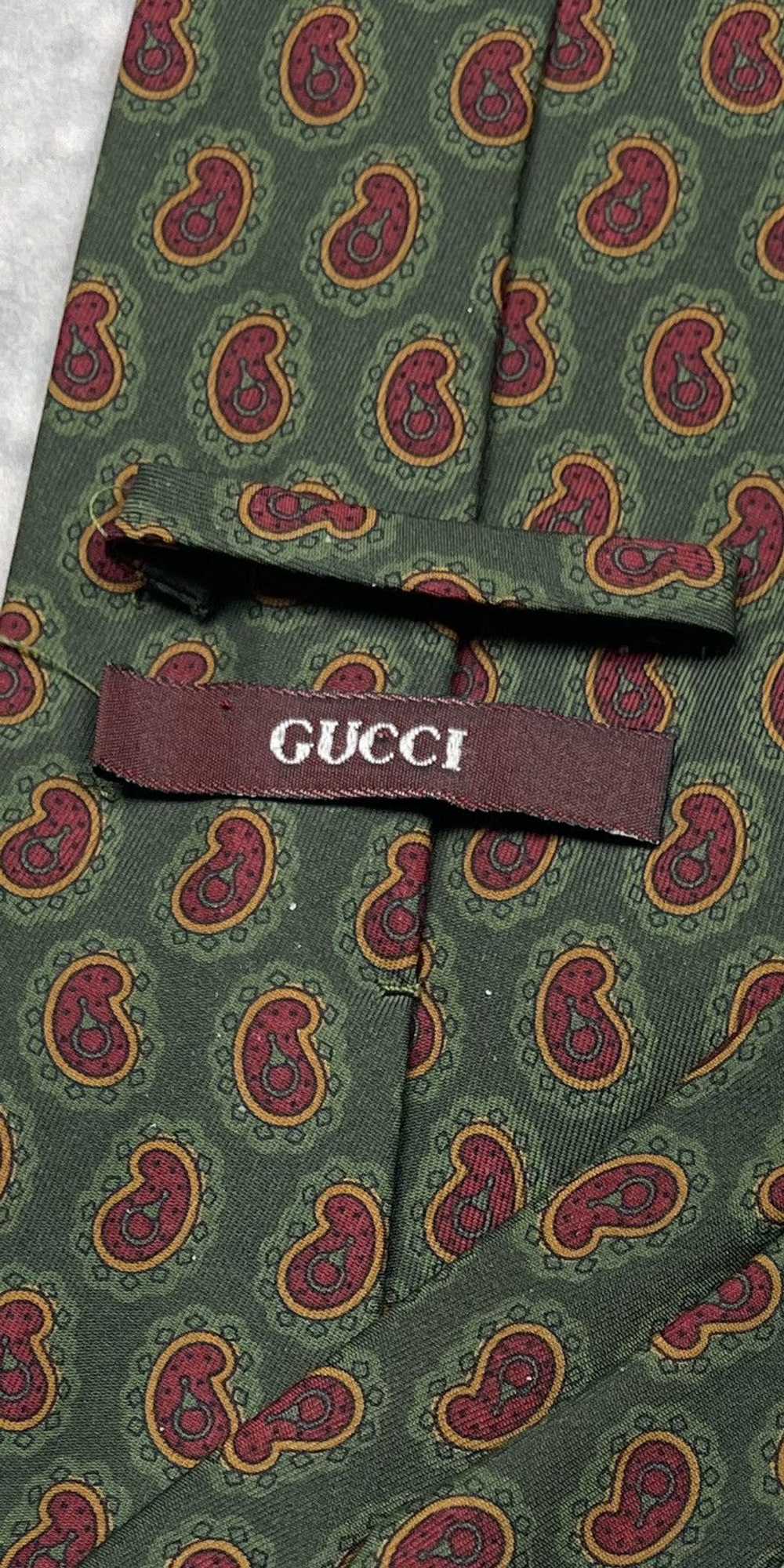 Gucci × Rare × Vintage 90s rare vintage Gucci gre… - image 7