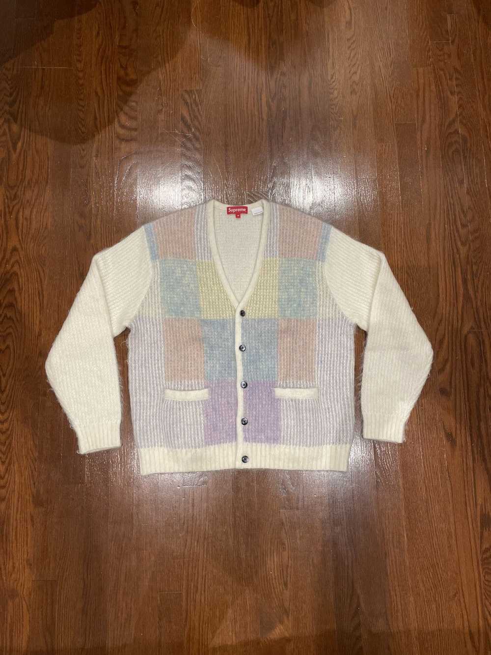 Supreme Supreme Brushed Grid Mohair Cardigan SS22 - image 2