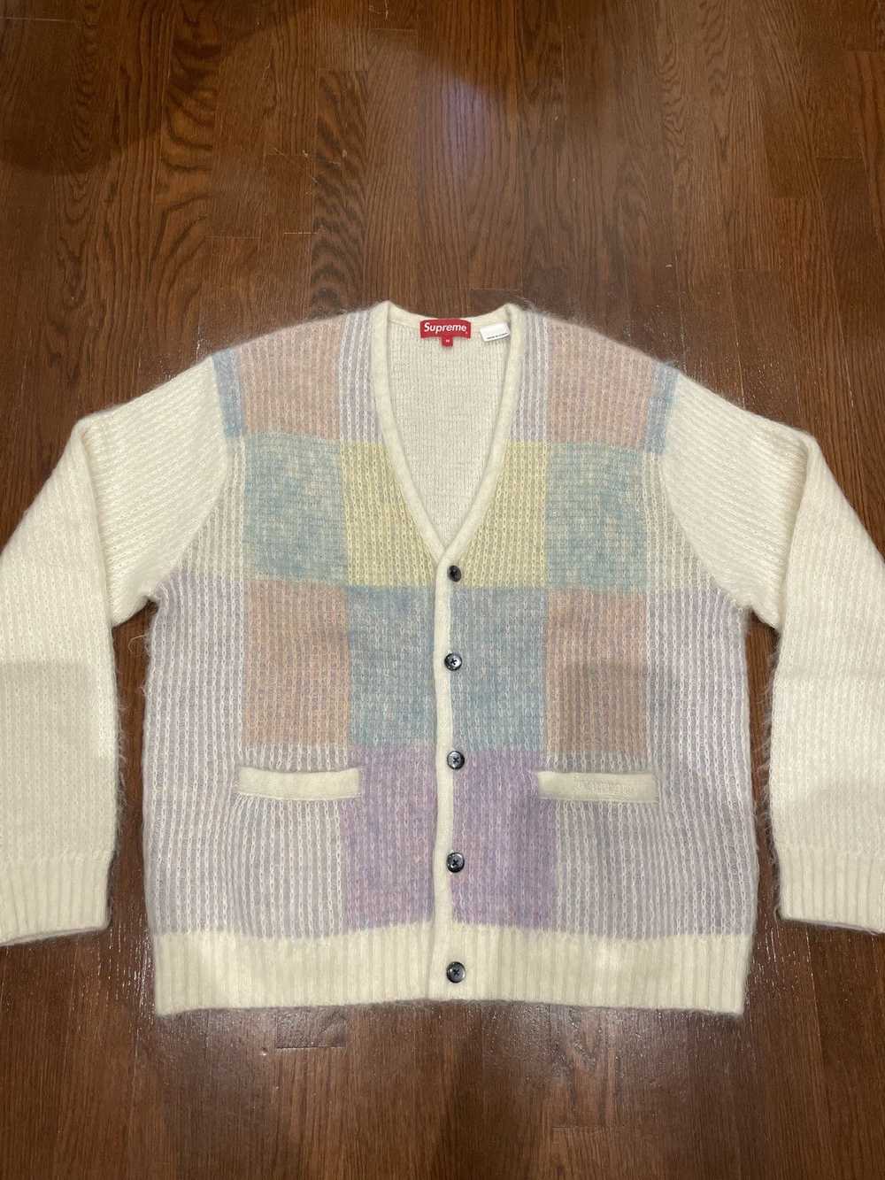 Supreme Supreme Brushed Grid Mohair Cardigan SS22 - image 3