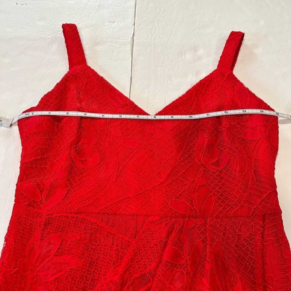 Lulus Meg Red Lace Sleeveless Tulip Hem Dress SMA… - image 9