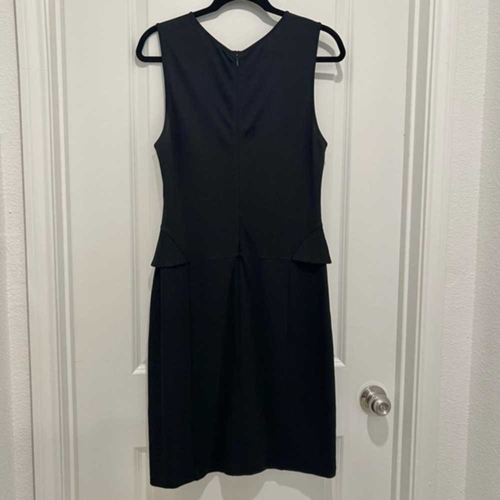 Theory Dellera Black Peplum Dress Women's Sz. 8 C… - image 10