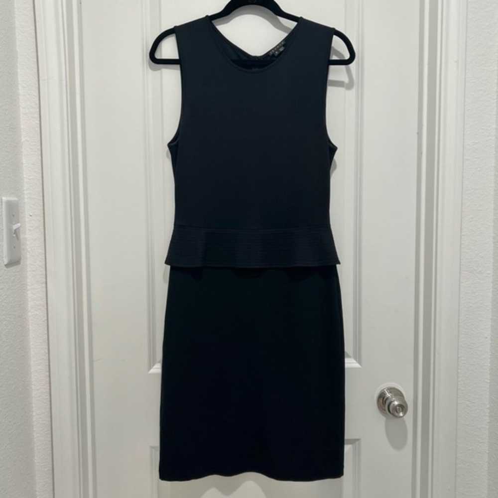 Theory Dellera Black Peplum Dress Women's Sz. 8 C… - image 4
