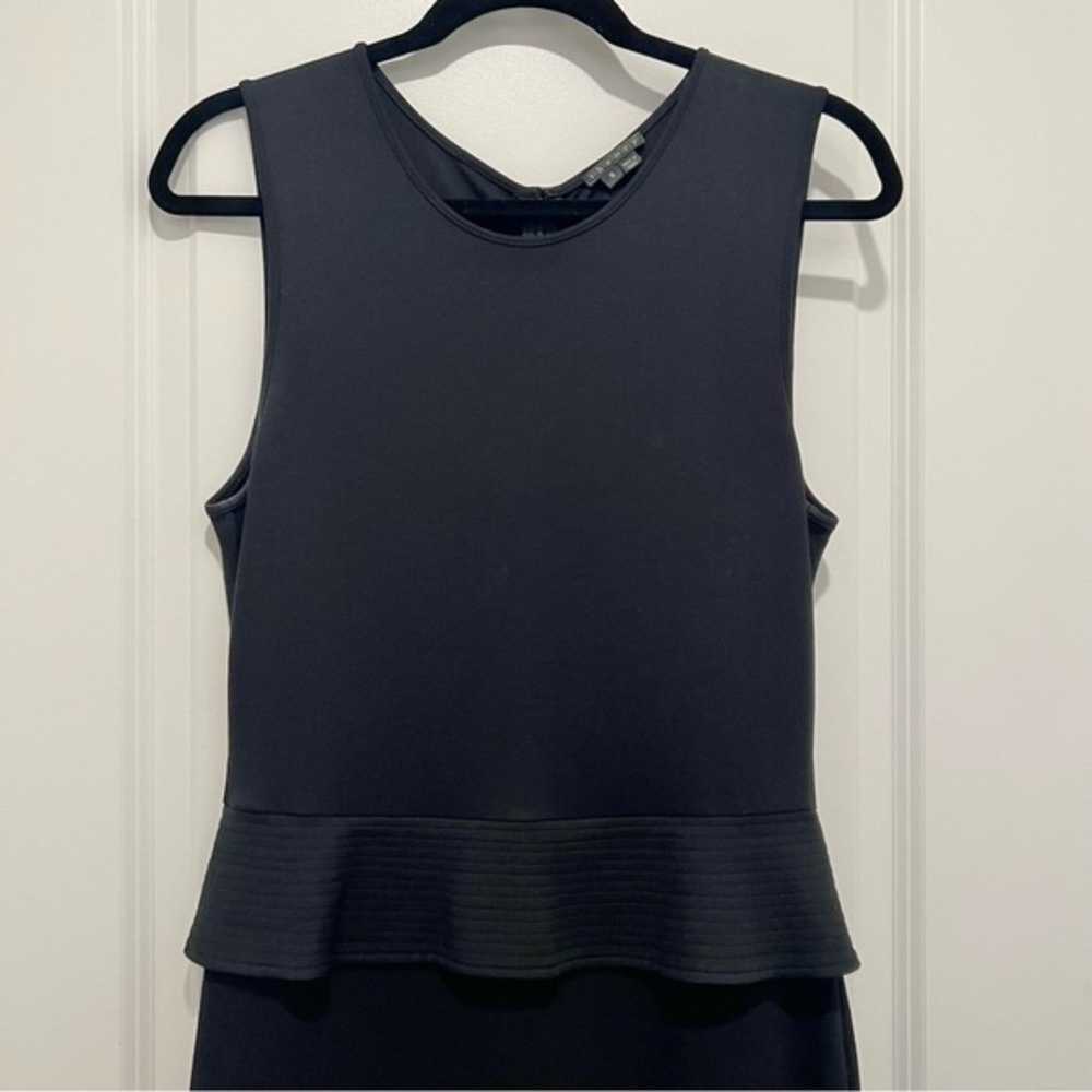 Theory Dellera Black Peplum Dress Women's Sz. 8 C… - image 5