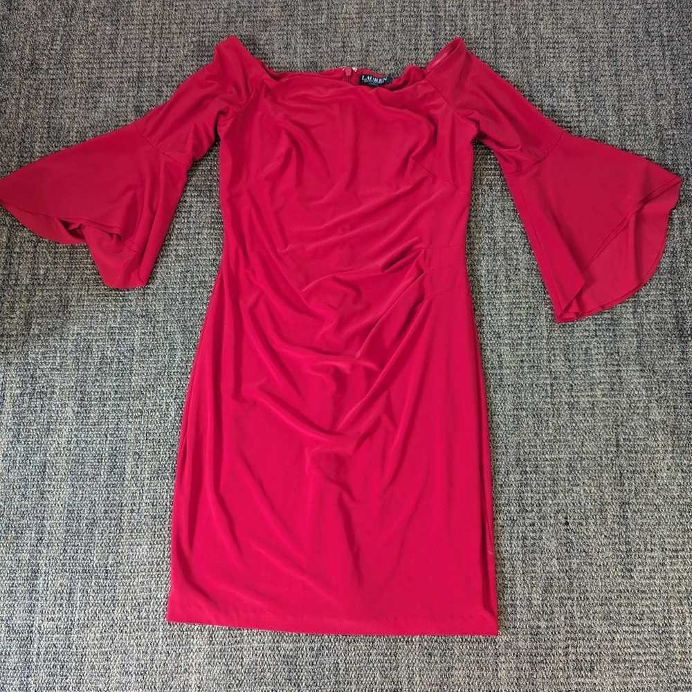 Lauren Ralph Lauren Womens 12 BelI Sleeve Dress R… - image 1