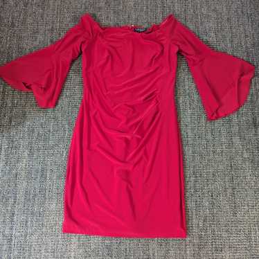 Lauren Ralph Lauren Womens 12 BelI Sleeve Dress Re