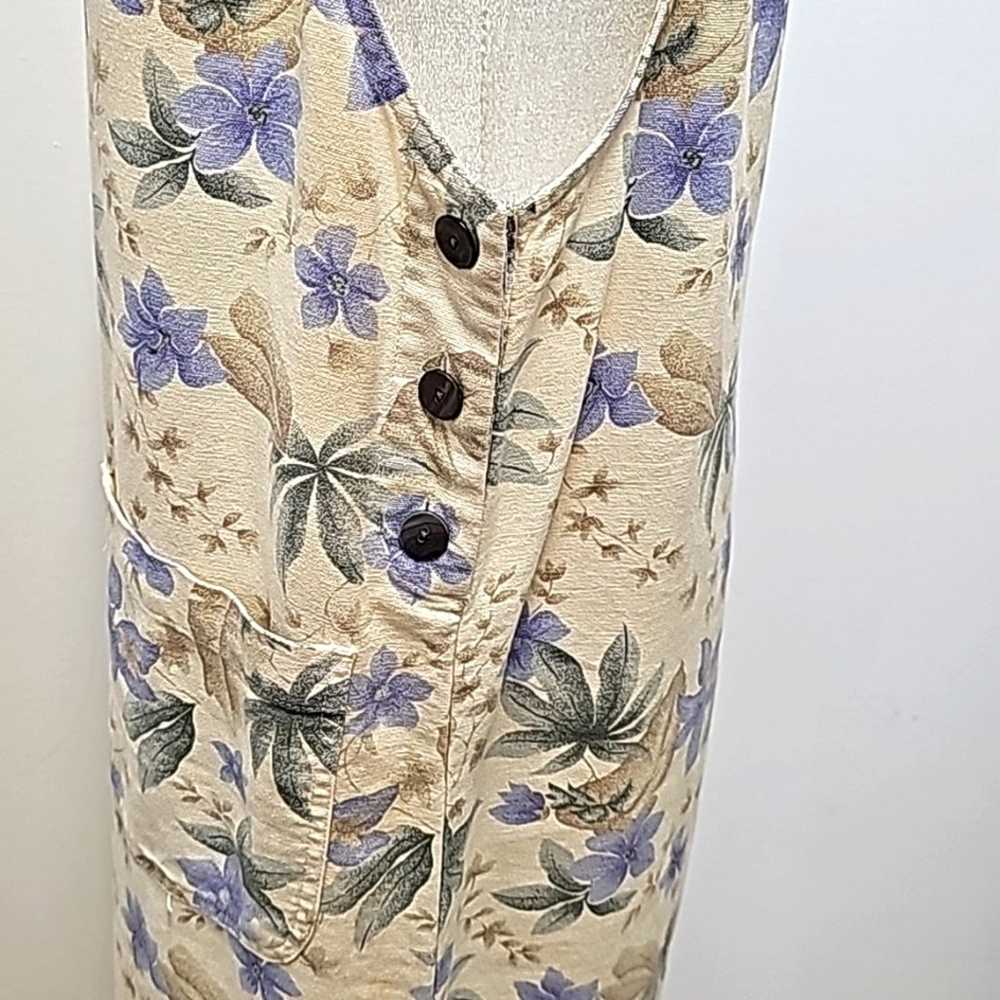 Erika Collection Linen Cotton Jumper Dress Cream … - image 5