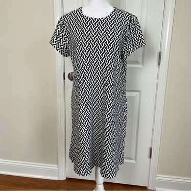 J. McLaughlin Geometric Pattern Dress