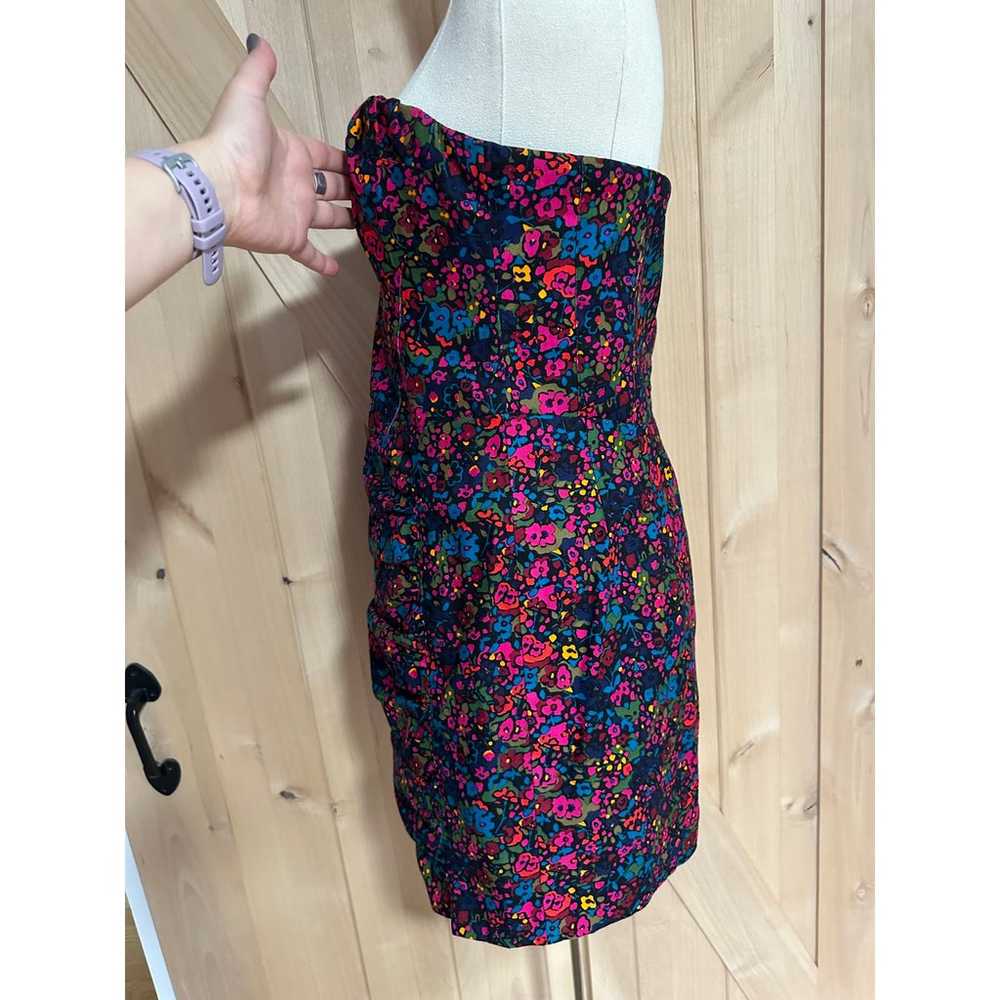Nanette Lepore | Floral Strapless Dress | Size 8 - image 2