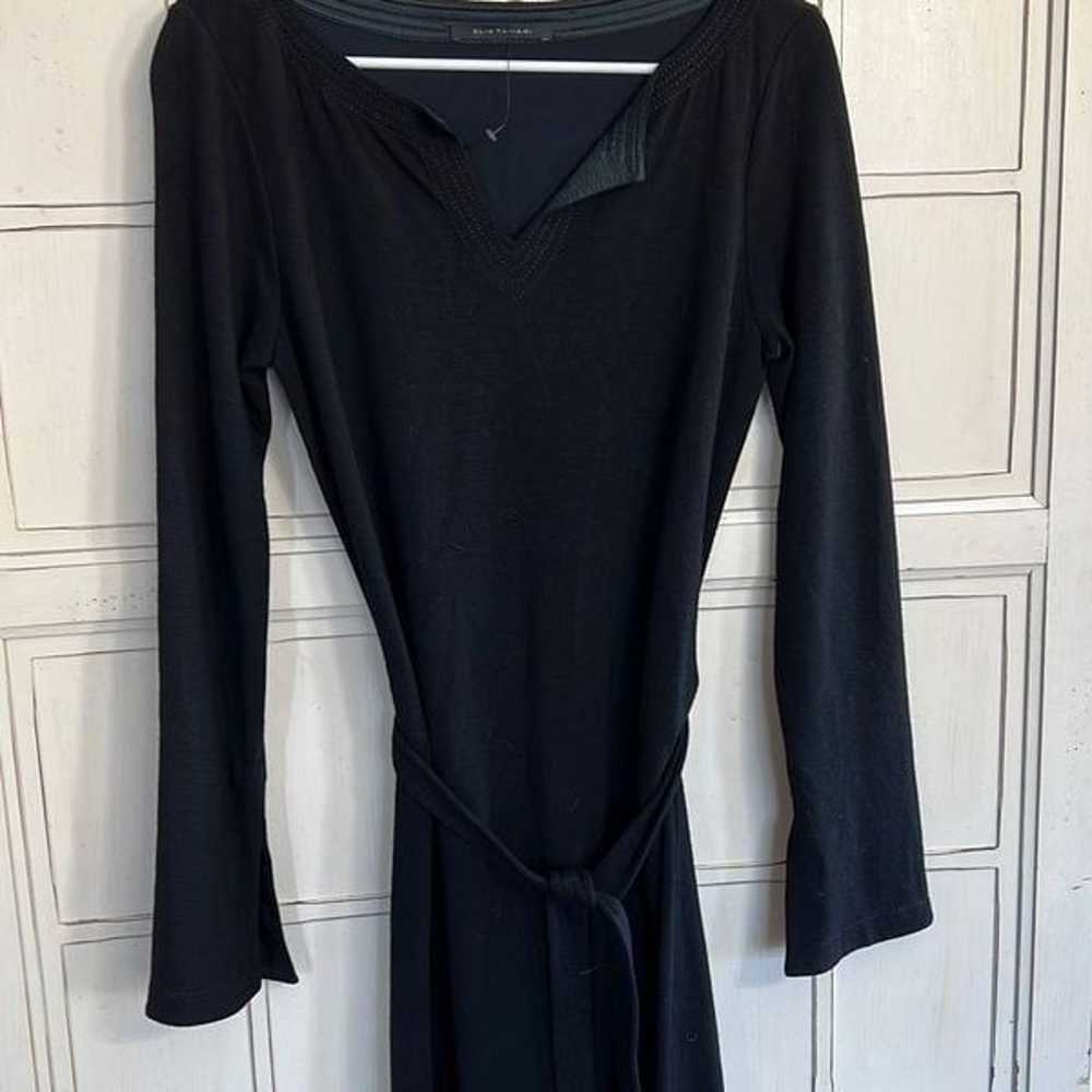 Elie Tahari size medium black wool blend dress - image 2