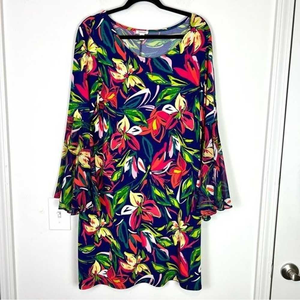 Westport dress womens 1X Floral Tropical Vacation… - image 3