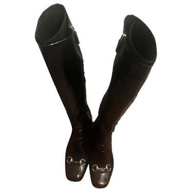 Gucci Patent leather riding boots - image 1