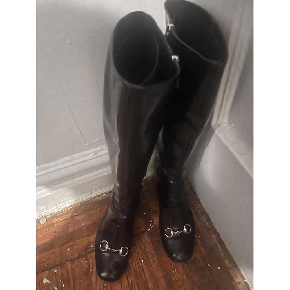 Gucci Patent leather riding boots - image 3