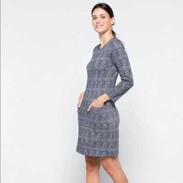 41 Hawthorn Aniya Navy Jacquard Knit Dress Size XX