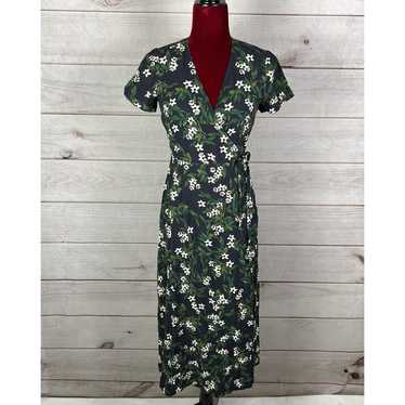 Marine Layer Emlyn Wrap Dress Midi Floral Print S… - image 1