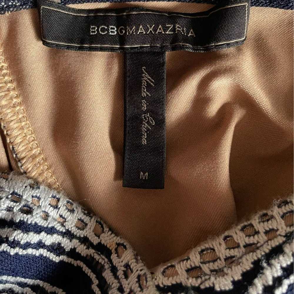 BCBGMAXAZRIA Crochet Bodycon Dress Size M - image 5