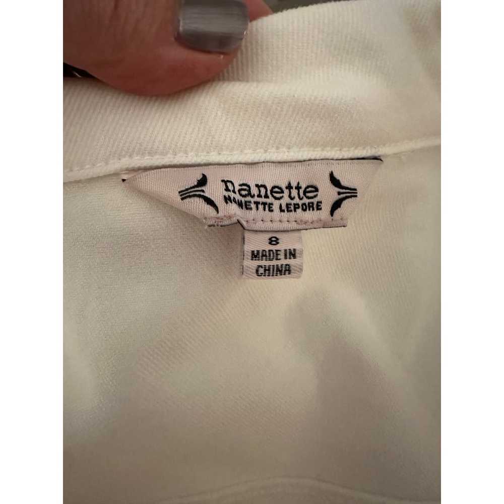 Nanette Lepore | Bowery White Denim Shirt Dress |… - image 11