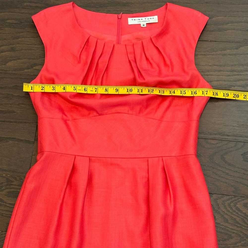Trina Turk Vibrant Pink Sheath Dress Size 8 - image 5