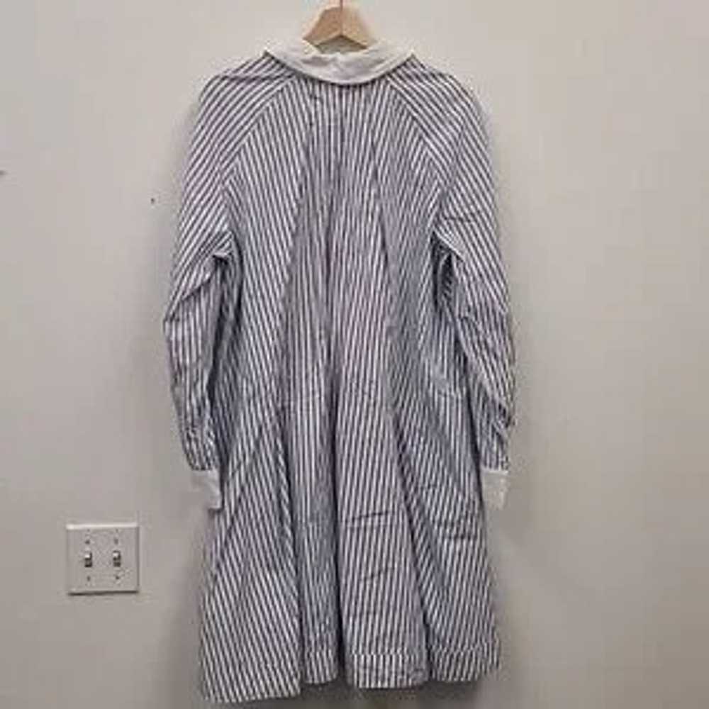HOPE and HARLOW Blue White Striped Dress size 16 - image 2