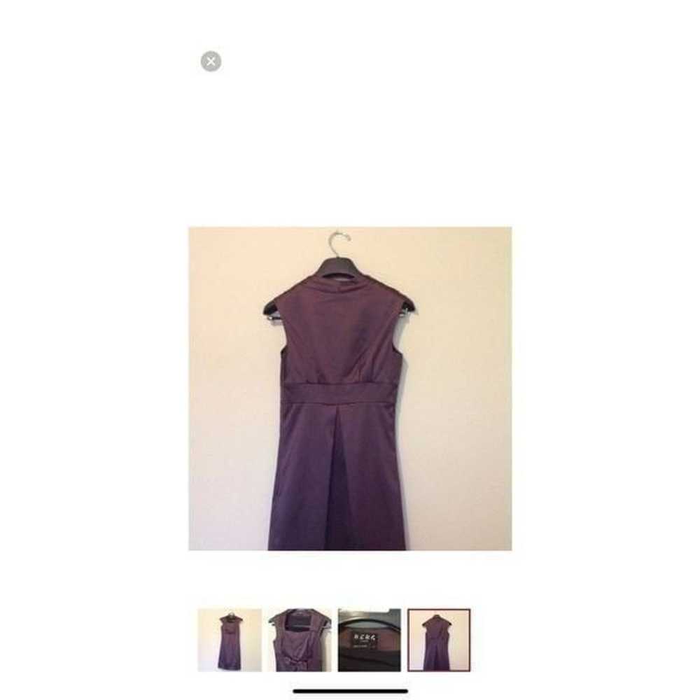 BCBG Women’s Size 10 Vintage Dress Brown Satin Sl… - image 3