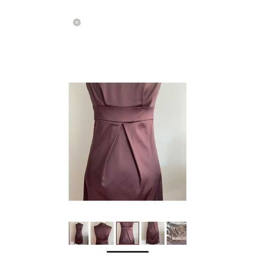 BCBG Women’s Size 10 Vintage Dress Brown Satin Sl… - image 7