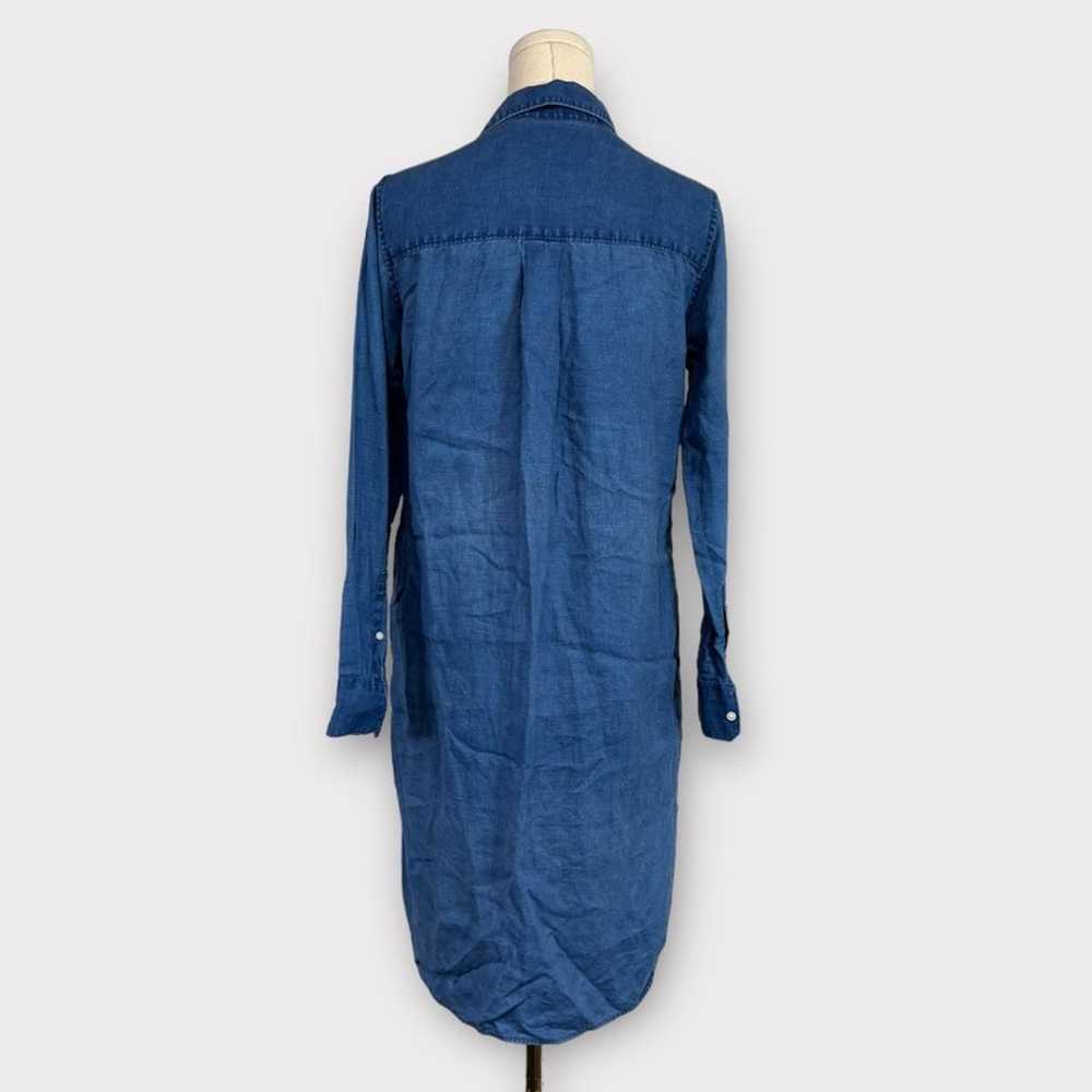 Everlane Linen Chambray Shirt Dress Size 2 - image 4