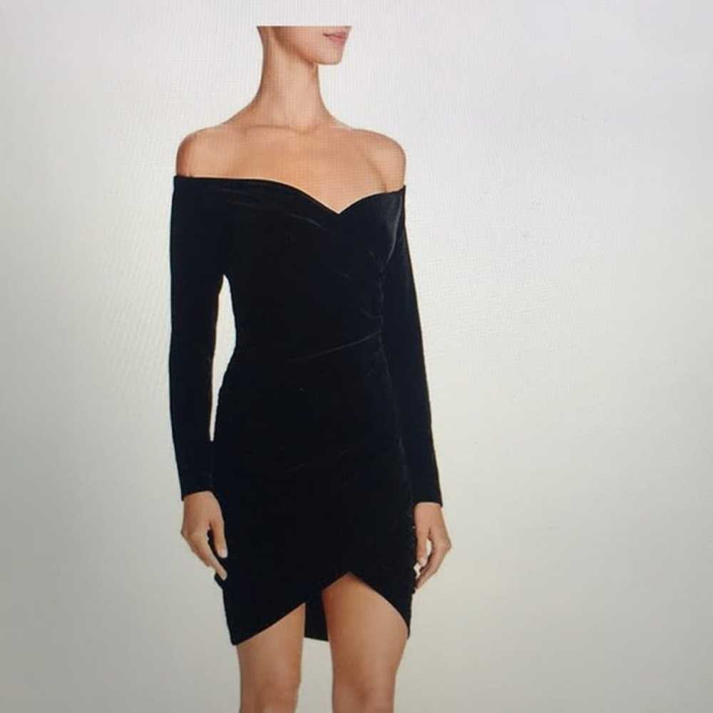 Bardot Velvet Off The Shoulder Long Sleeve Wrap D… - image 8