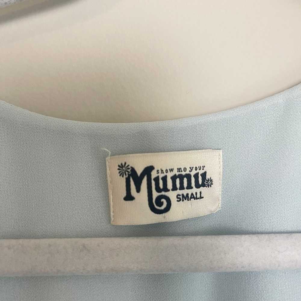 Show Me Your MuMu Jess Ruffle Midi Dress Silver S… - image 6