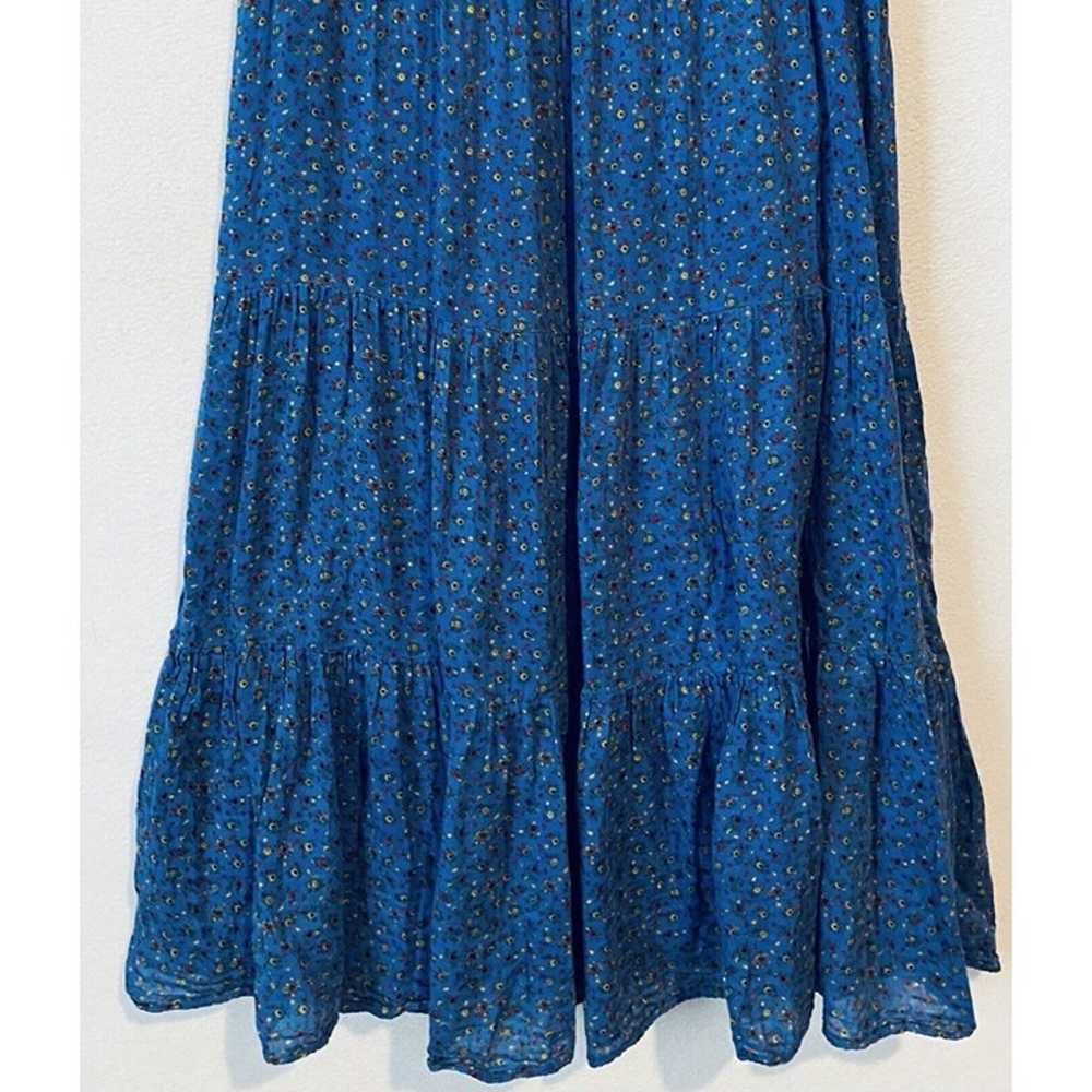Madewell Dress Womens Medium Blue Floral Cotton G… - image 2