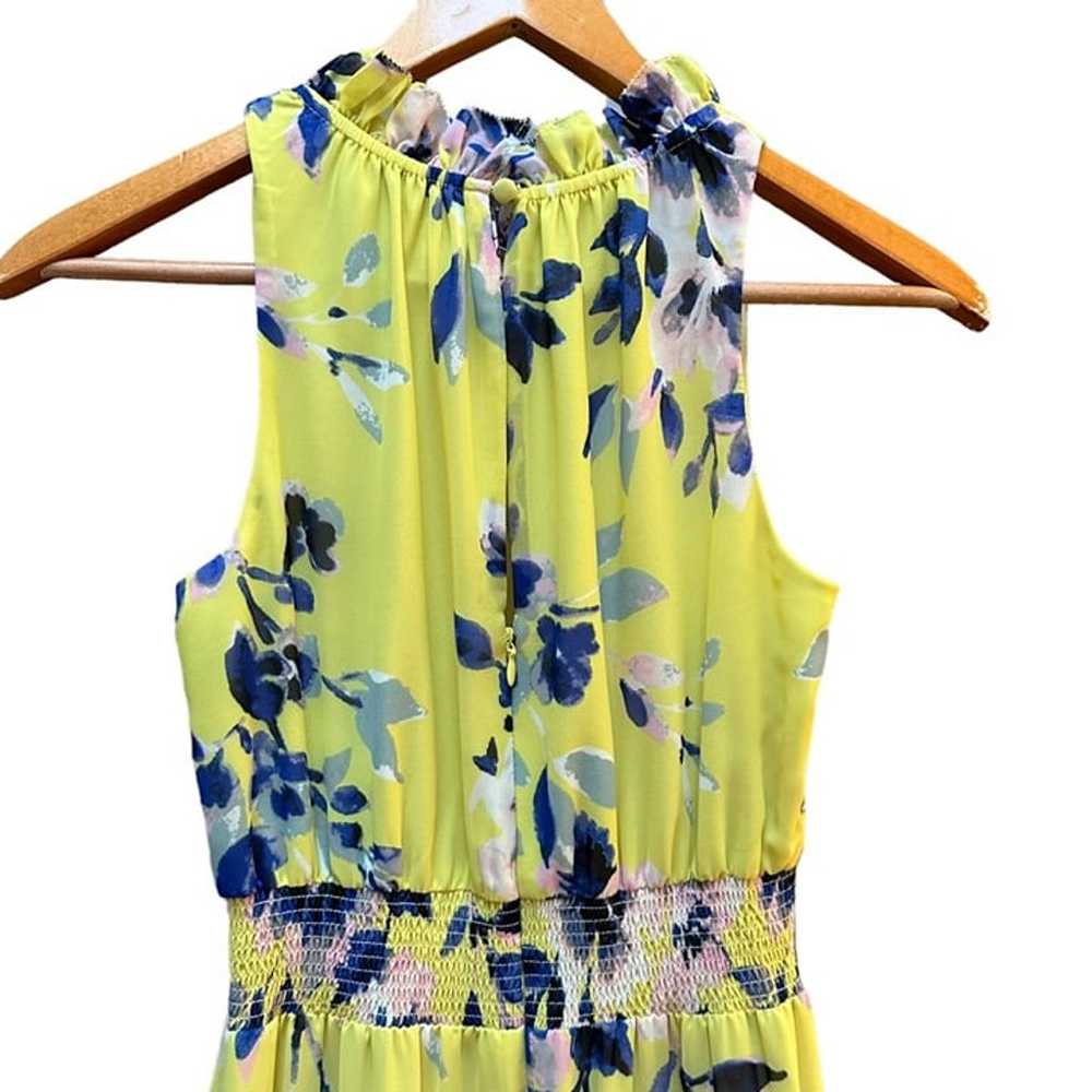Eliza J Yellow Floral Asymmetric Ruffled Tiered M… - image 6