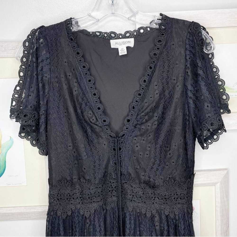 Allison New York Black Lace Romantic Split Sleeve… - image 3