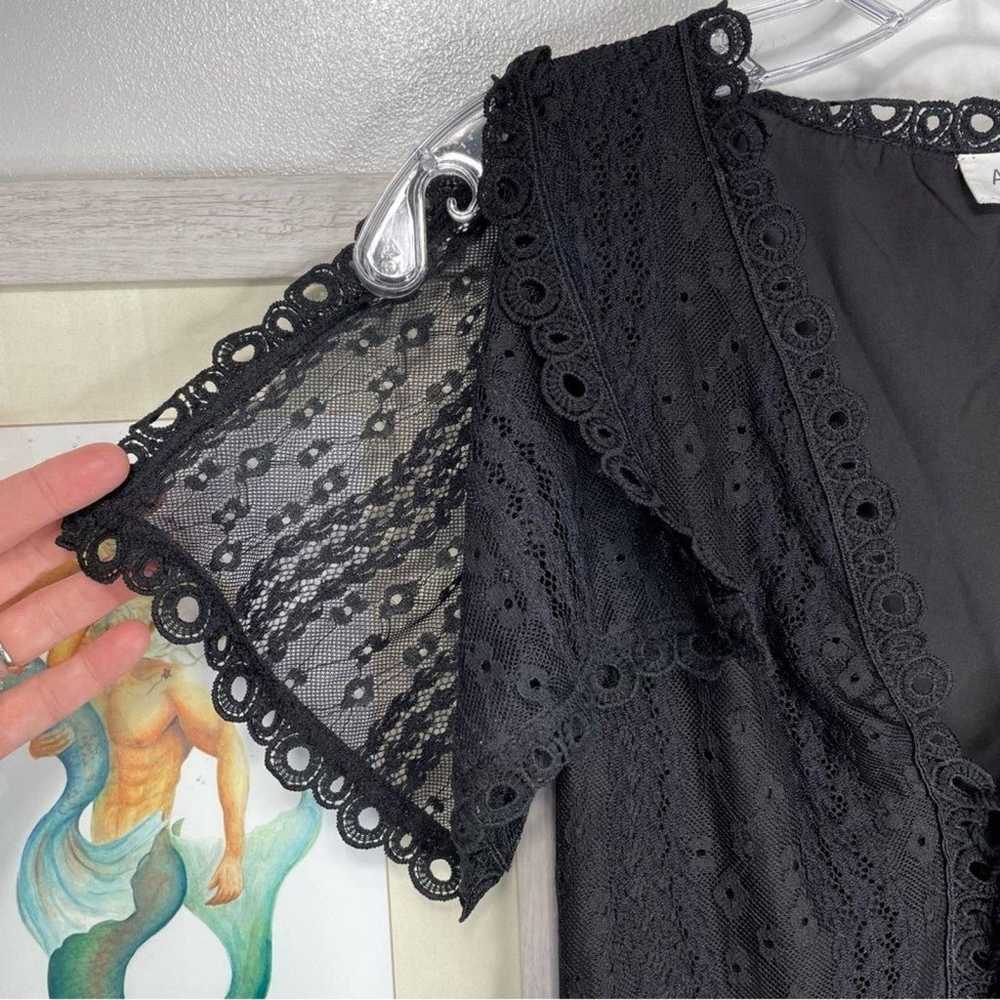 Allison New York Black Lace Romantic Split Sleeve… - image 9