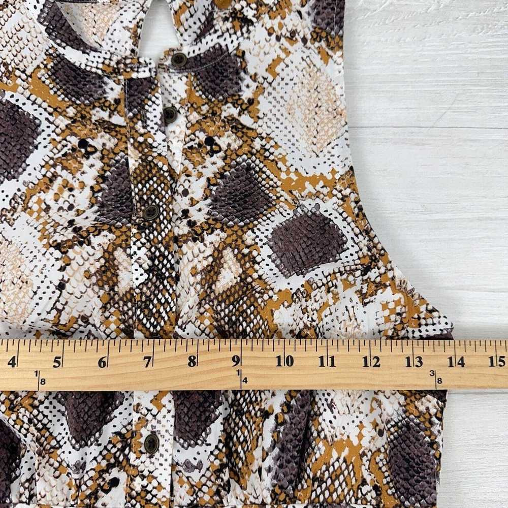 Anthropologie Maeve Snake Print Maxi Dress Size 0… - image 10
