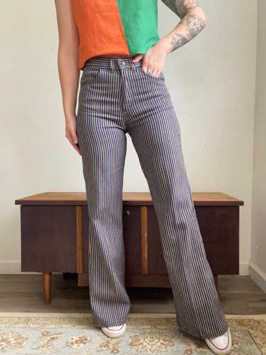 1970s Levi’s for Gals big E Striped Denim Jeans