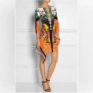 Just Cavalli Floral Pattern Dress, Size Medium - image 1