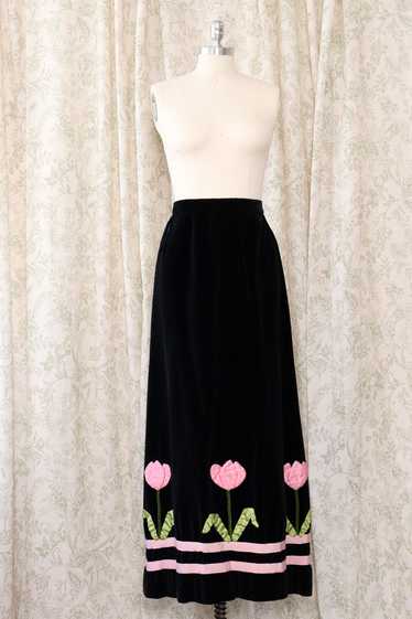 Tulip Garden Velvet Maxi S/M