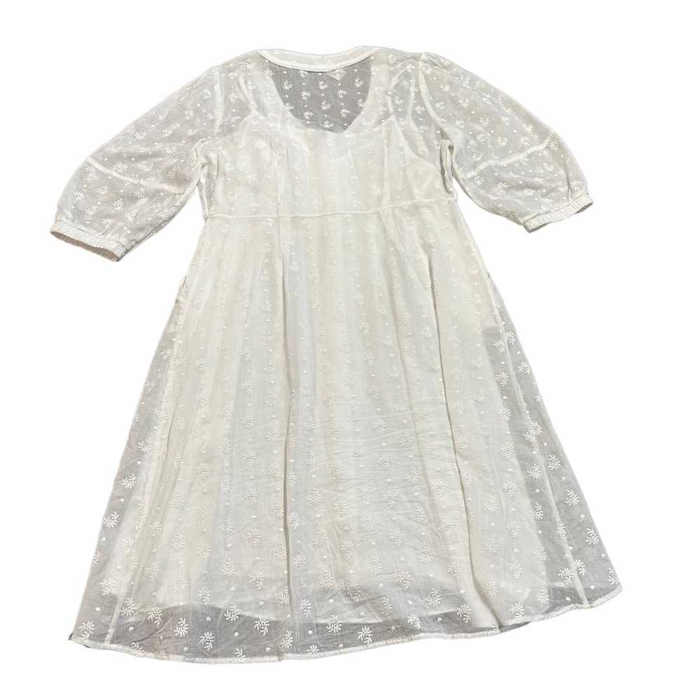 Cabi Womens white embroidered Midsummer Dress sty… - image 5