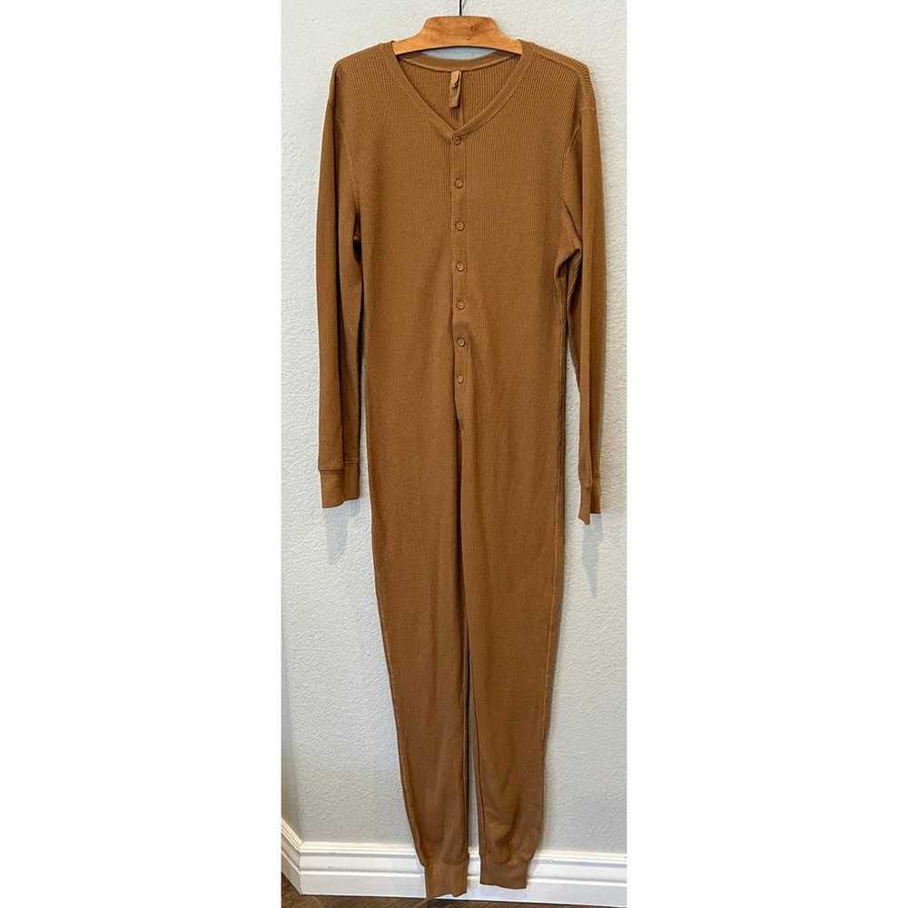 Skims Waffle One-Piece Jumpsuit Size 2X - image 8