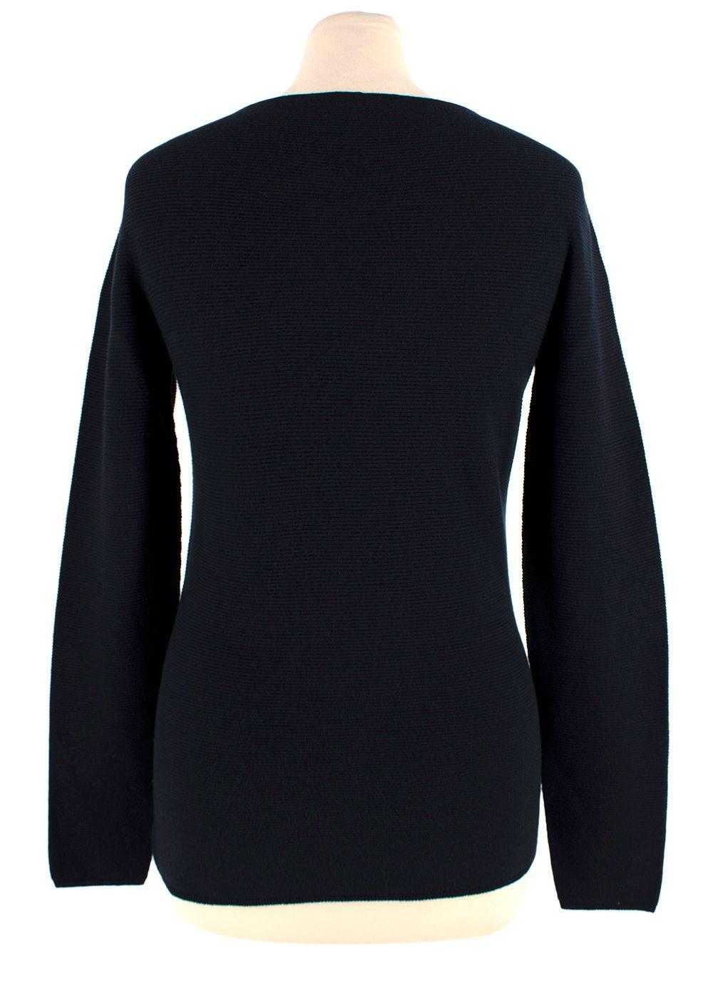 Managed by hewi Giorgio Armani Navy Ribbed Long S… - image 2