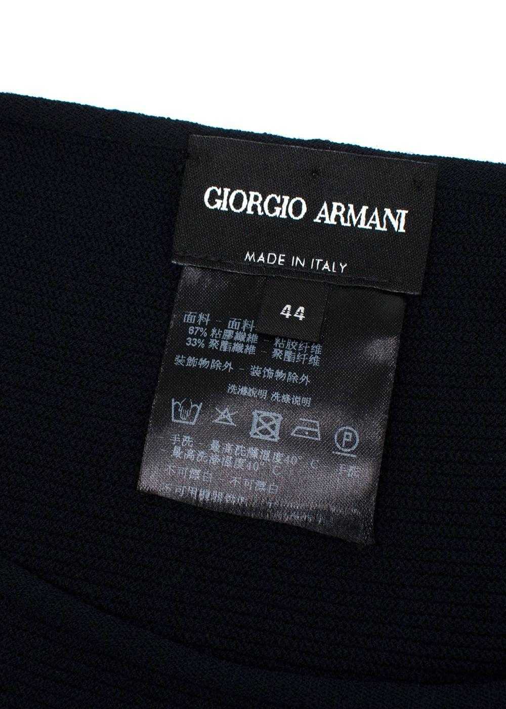 Managed by hewi Giorgio Armani Navy Ribbed Long S… - image 3