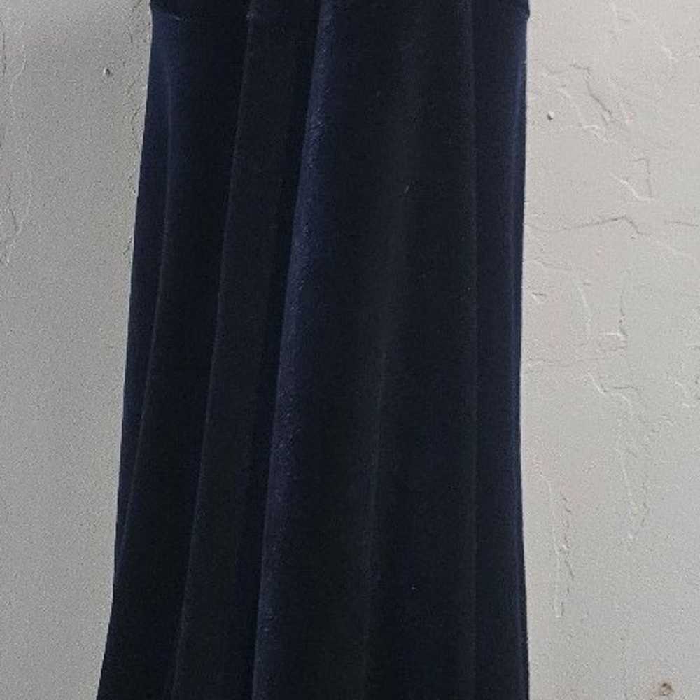 Blue Velvet Prom Dress - image 3