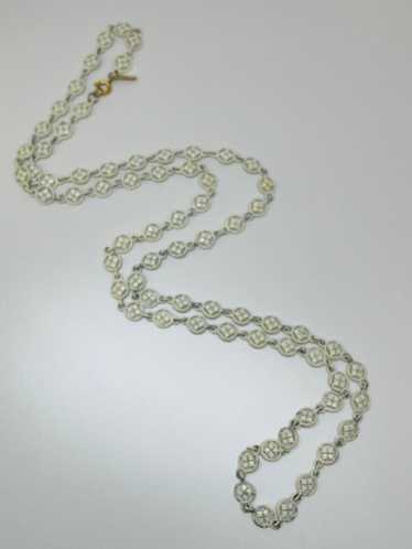 1960’s Monet White Chain Necklace