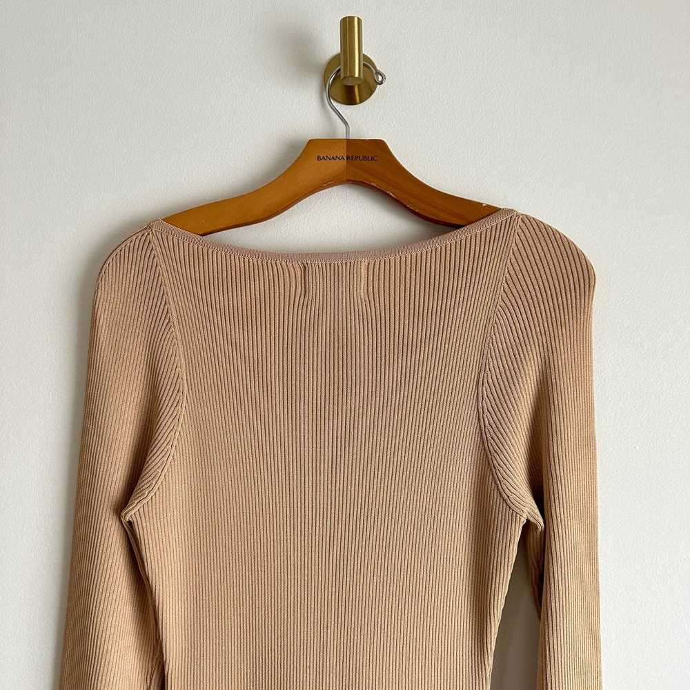 DISSH Stride Warm Wheat Knit Midi Dress in Beige … - image 10